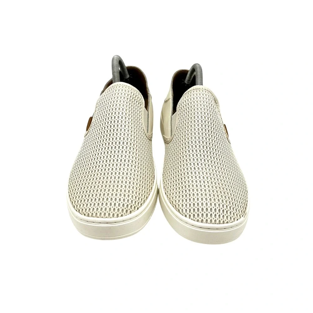 OluKai Pehuea Womens 6.5 Pale Grey Mesh Slip‎ On Sneakers Shoes 20271-2020